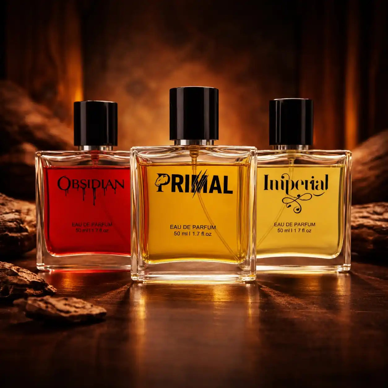 PRIMAL, IMPERIAL & OBSIDIAN | 3 X 50ML Eau de Parfum