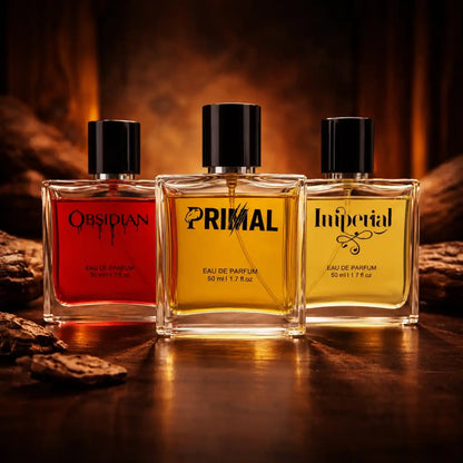 PRIMAL, IMPERIAL & OBSIDIAN | 3 X 50ML Eau de Parfum