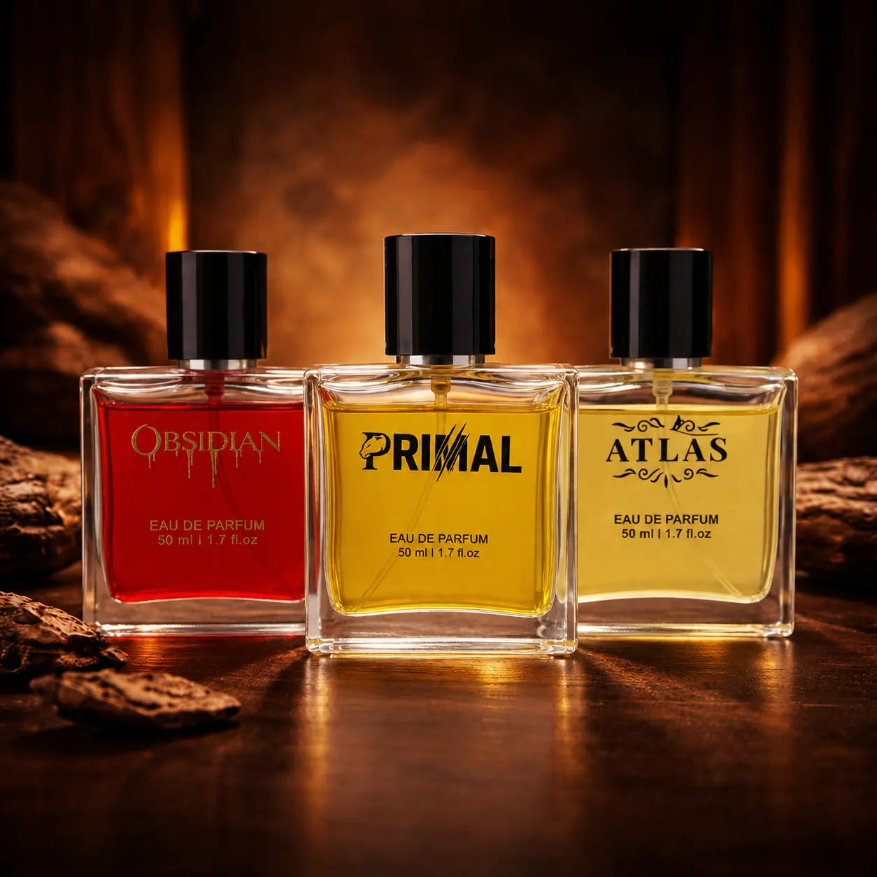 PRIMAL, OBSIDIAN & ATLAS | 3 X 50ML Eau de Parfum