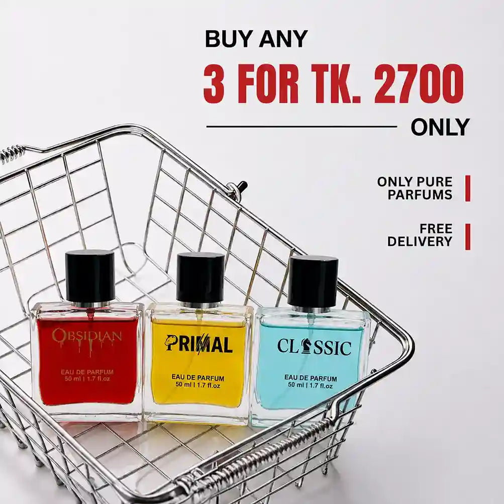 PRIMAL, OBSIDIAN & CLASSIC | 3 X 50ML Eau de Parfum